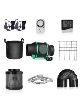 Set de ventilator și filtru Mars Hydro 4" cu control al vitezei