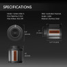 Set de ventilator și filtru Spider Farmer 6 cu controler programabil.