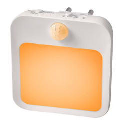 Lumină de noapte pentru priză fără componentă albastră cu senzor de mișcare Bentech GYD01A - lumină portocalie