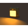 Lumină de noapte pentru priză fără componentă albastră cu senzor de mișcare Bentech GYD01A - lumină portocalie