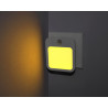Lumină de noapte pentru priză fără componentă albastră cu senzor de mișcare Bentech GYD01A - lumină portocalie