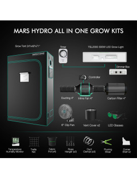 Ansamblu complet Mars Hydro Grow set TSL2000