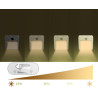 Lampă de noapte cu LED fără componente albastre și verzi LuDream Nova – Chihlimbar