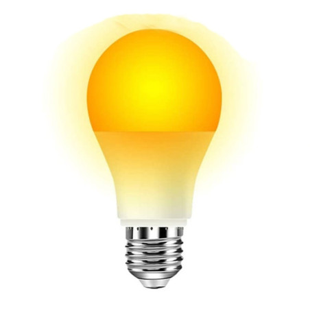 Bec cu LED de 9W fără componentă albastră LuDream - Chihlimbar (E27)