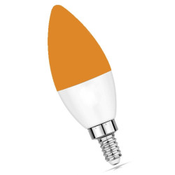Bec cu LED de 3W fără componentă albastră LuDream - Chihlimbar (E14)