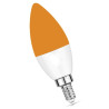 Bec cu LED de 3W fără componentă albastră LuDream - Chihlimbar (E14)