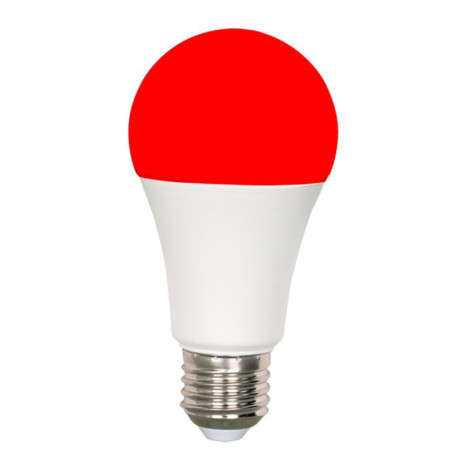 Bec cu LED 9W fără componentă albastră LuDream - Roșu (E27)