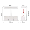Lampă reglabilă cu LED EMOS pentru cultivarea plantelor aromatice, 7 W, cu temporizator, albă