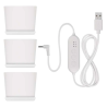 Lampă reglabilă cu LED EMOS pentru cultivarea plantelor aromatice, 7 W, cu temporizator, albă