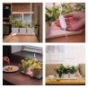 Lampă reglabilă cu LED EMOS pentru cultivarea plantelor aromatice, 7 W, cu temporizator, albă
