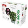 Lampă reglabilă cu LED EMOS GROW pentru cultivarea plantelor, 8 W, cu temporizator, albă