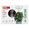 Lampă reglabilă cu LED EMOS GROW pentru cultivarea plantelor, 8 W, cu temporizator, albă