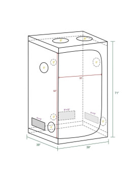 Mars Hydro grow cort 100x100x180cm