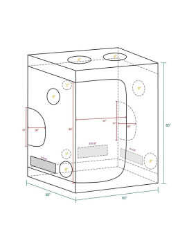 Mars Hydro grow cort 150x150x200cm