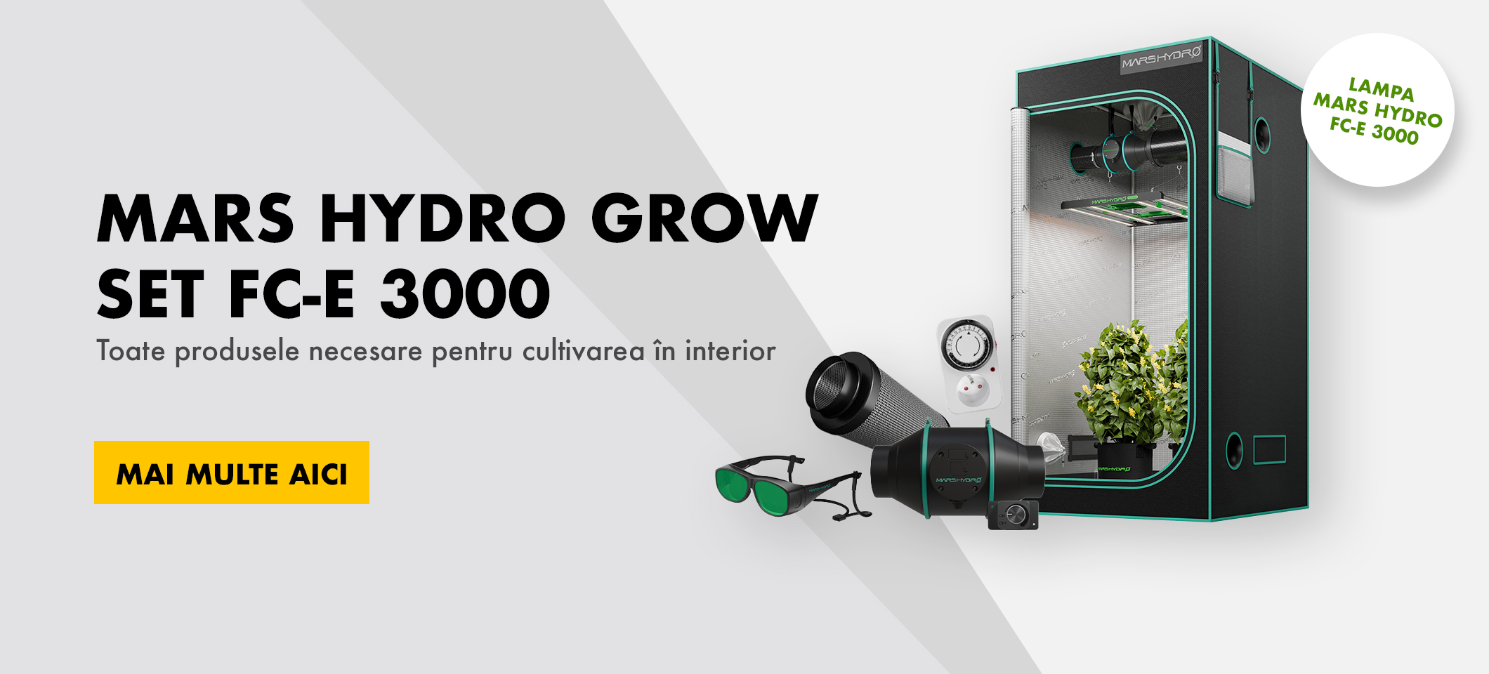 Set complet de creștere Mars Hydro FC-E 3000